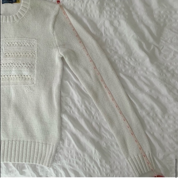 New Ralph Lauren American Flag White Sweater - Picture 11 of 11